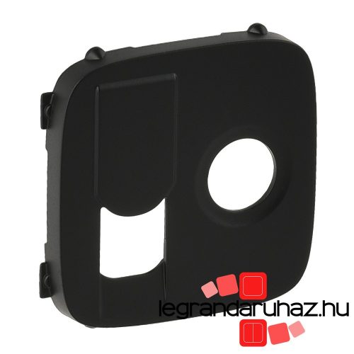 Valena Allure TV+RJ aljzat burkolat, Fekete, Legrand 754838