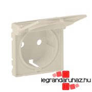   Legrand Valena Life 2P+F csatlakozóaljzat burkolat csapófedéllel elefántcsont, Legrand 754841