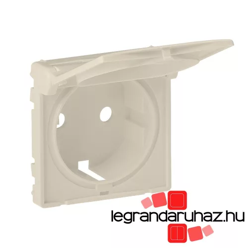 Legrand Valena Life 2P+F csatlakozóaljzat burkolat csapófedéllel elefántcsont, Legrand 754841