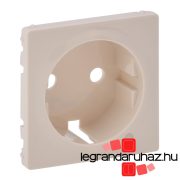   Legrand Valena Life 2P+F csatlakozóaljzat ellenőrzőfényes burkolat, elefántcsont, Legrand 754851