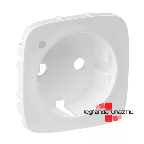 Legrand Valena Allure 2P+F csatlakozóaljzat ellenőrzőfényes burkolat, fehér, Legrand 754855