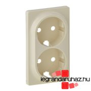   Legrand Valena Life 2x2P+F csatlakozóaljzat burkolat elefántcsont, Legrand 754951