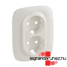   Valena Allure 2x2P+F aljzat monobloc burkolat + kerettel, Gyöngyház, Legrand 754959