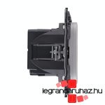 Legrand Valena Allure töltőaljzat kettős USB C-típusú + USB A-típusú csatlakozóval, alumínium, Legrand 754967