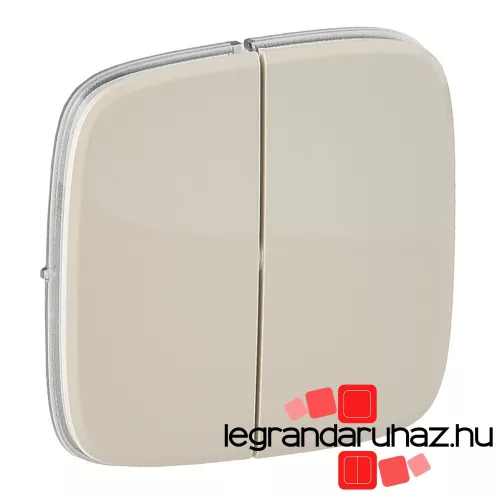 Valena Allure Kettős kapcsoló burkolat, Elefántcsont, Legrand 755026