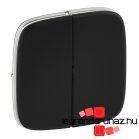   Valena Allure Kettős kapcsoló burkolat, Fekete, Legrand 755028