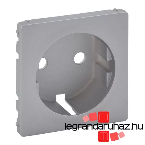 Legrand Valena Life 2P+F csatlakozóaljzat burkolat alumínium, Legrand 755202