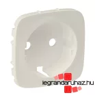   Valena Allure 2P+F csatlakozóaljzat burkolat, Elefántcsont, Legrand 755206