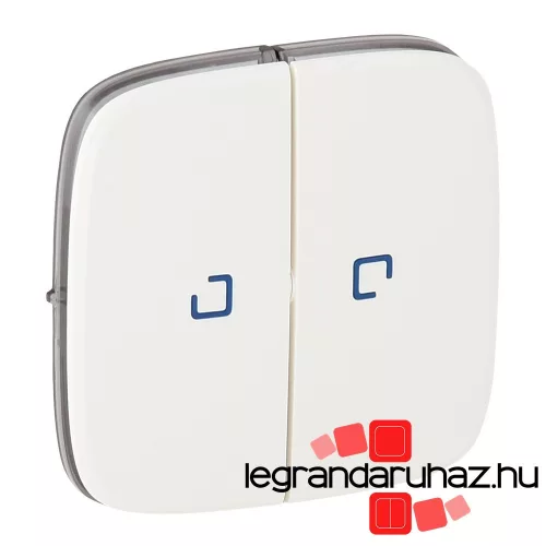 Valena Allure Kettős kapcsoló burkolat, fényjelzős, Fehér, Legrand 755225