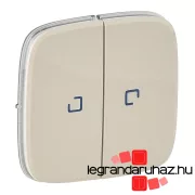   Valena Allure Kettős kapcsoló burkolat, fényjelzős, Elefántcsont, Legrand 755226