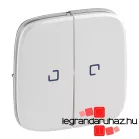   Valena Allure Kettős kapcsoló burkolat, fényjelzős, Gyöngyház, Legrand 755229