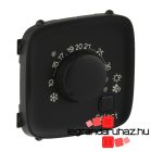   Legrand Valena Allure Elektronikus termosztát burkolat, Fekete, Legrand 755318