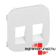   Legrand Valena Allure Kettős hangszóróaljzat burkolat, Fehér, Legrand 755375