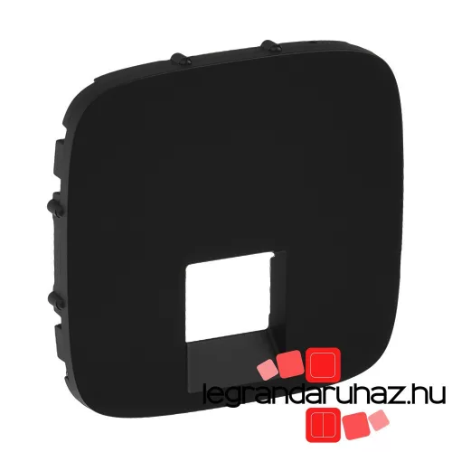Valena Allure RJ11/RJ45 aljzat burkolat, Fekete, Legrand 755418