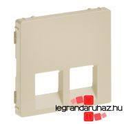   Legrand Valena Life 2xRJ45/RJ11 csatlakozóaljzat burkolat elefántcsont, Legrand 755421