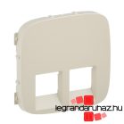   Valena Allure 2xRJ11/RJ45 aljzat burkolat, Elefántcsont, Legrand 755426