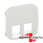   Legrand Valena Allure 2xRJ11/RJ45 aljzat burkolat, Gyöngyház, Legrand 755429