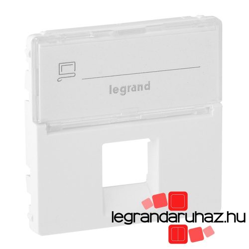 Legrand Valena Life 1xRJ45 csatlakozóaljzat burkolat, címketartóval fehér, Legrand 755470