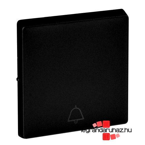 Legrand Valena Life váltóérintkezős nyomó csengőjellel, jelzőfénnyel, fekete, Legrand 756012