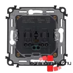 Legrand Valena Life 2P+F csatlakozóaljzat+ USB C-típusú töltőaljzat, fekete, Legrand 756335