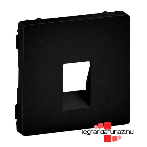 Legrand Valena Life hangszóró-csatlakozóaljzat burkolat, 2 kivezetéssel, fekete, Legrand 756362