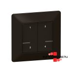 Legrand Valena Life Netatmo intelligens szcenárió kapcsoló - 4 funkciós,  egyedileg programozható fekete, Legrand 756368