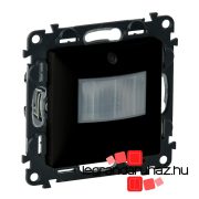   Legrand Valena Life mozgásérzékelős (PIR) kapcsoló, 0-2000 W (LED max. 500 W) , nulla (N) vezető bekötéssel, fekete, Legrand 756373A