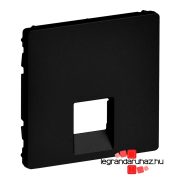   Legrand Valena Life RJ11 csatlakozóaljzat burkolat, fekete, Legrand 756412