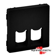  Legrand Valena Life 2xRJ45/RJ11 csatlakozóaljzat burkolat, fekete, Legrand 756422