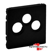   Legrand Valena Life TV-Rádió-SAT csatlakozóaljzat burkolat, fekete, Legrand 756792