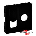   Legrand Valena Life TV csatlakozóaljzat + RJ45 Cat. 6 UTP aljzat burkolat, fekete, Legrand 756832