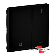   Legrand Valena Life nyomógombos fényerőszabályzó burkolat, fekete, Legrand 756892