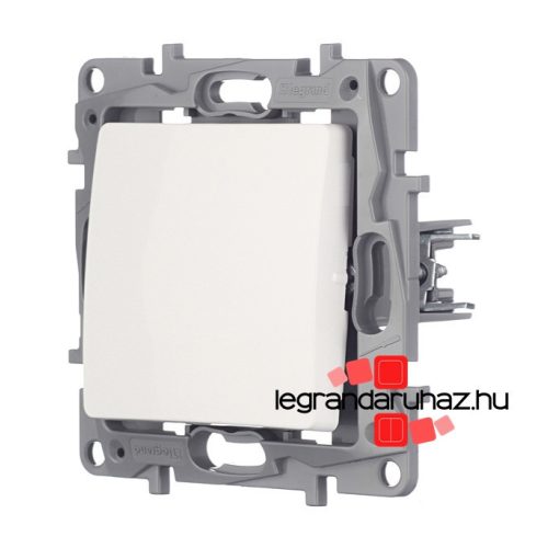 Legrand Niloé egypólusú nyomó fényjelzős, fehér, Legrand 764522