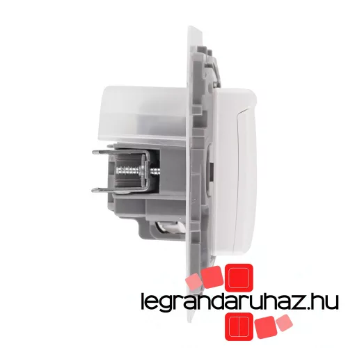Legrand Niloé 2P+F aljzat körömmel IP44 fehér biztonsági zsaluval 764531, Legrand 764531