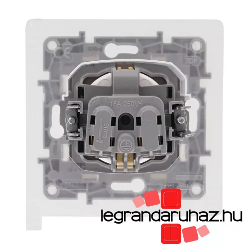 Legrand Niloé 2P+F aljzat körömmel IP44 fehér biztonsági zsaluval 764531, Legrand 764531