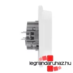 Legrand Niloé 2×2P+F csatlakozóaljzat, csavaros, fehér, Legrand 764534