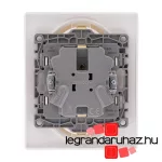 Legrand Niloé 2×2P+F csatlakozóaljzat, csavaros, fehér, Legrand 764534