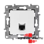 Legrand Niloé 1xRJ45 Cat.6 UTP csatlakozóaljzat, fehér, Legrand 764573