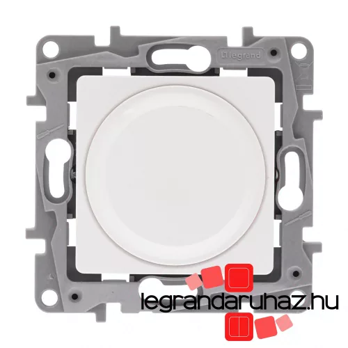 Legrand Niloé forgatógombos fényerőszabályzó 5 - 300 W (izzó, halogén), 2-vezetékes, fehér, Legrand 764588