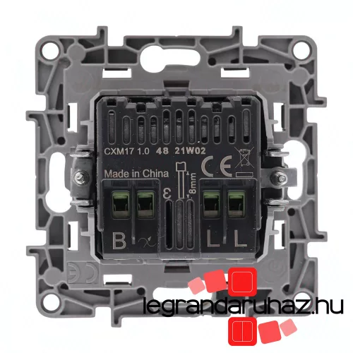 Legrand Niloé forgatógombos fényerőszabályzó 5 - 300 W (izzó, halogén), 2-vezetékes, fehér, Legrand 764588