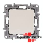   Legrand Niloé egypólusú nyomó 6A, NO-NC, bézs, Legrand 764607
