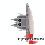 Legrand Niloé váltókapcsoló 10 AX + nyomó 6 A - 250 V±, bézs, Legrand 764609