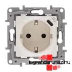 Legrand Niloé 2P+F földelt aljzat, USB C-típusú csatlakozóval, bézs, Legrand 764635