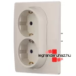 Legrand Niloé 2X2P+F aljzat körömmel bézs biztonsági zsaluval, Legrand 764644