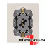Legrand Niloé 2X2P+F aljzat körömmel bézs biztonsági zsaluval, Legrand 764644