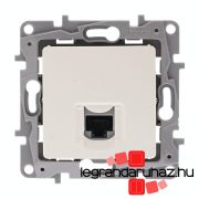   Legrand Niloé 1xRJ45 Cat.6 UTP csatlakozóaljzat, bézs, Legrand 764673