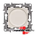 Legrand Niloé forgatógombos fényerőszabályzó 5 - 300 W (izzó, halogén), 2-vezetékes, bézs, Legrand 764688