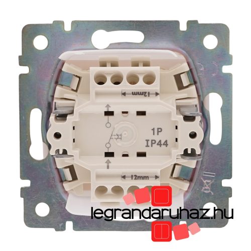 Legrand Valena IP44 egypólusú nyomó csengőjeles, fehér, Legrand 770099