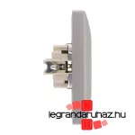 Legrand Valena 2x2P+F csatlakozóaljzat alumínium, Legrand 770100