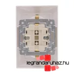 Legrand Valena 2x2P+F csatlakozóaljzat alumínium, Legrand 770100